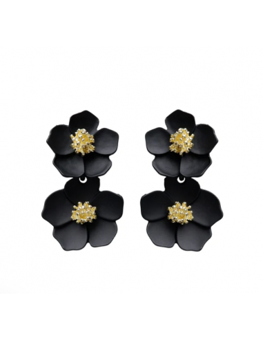 Black Colour BCErica Earrings Flower 4420