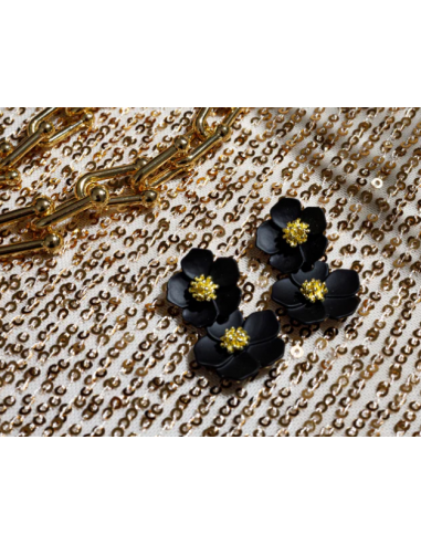 Black Colour BCErica Earrings Flower 4420