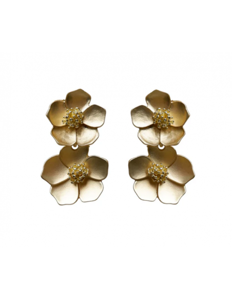 Black Colour BCErica Earrings Flower 4420