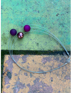 MARIE Smykker Anna kjede 3 perler 2