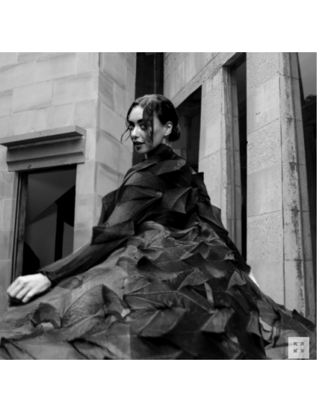 ALQUEMA Nikki Håndlaget plisse-jakke AC1022