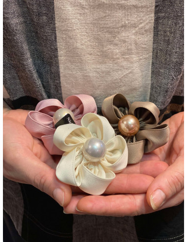 INTEX Hårklype/Rosett M/perle 0973