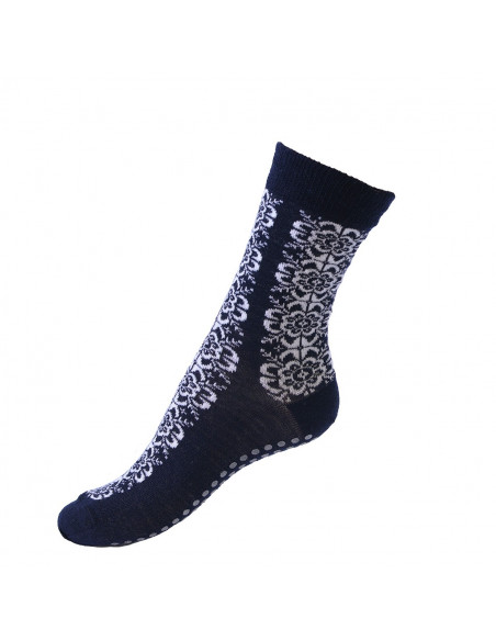 SAFA Dame Ull-Antiskli sokk Mønstret 0646