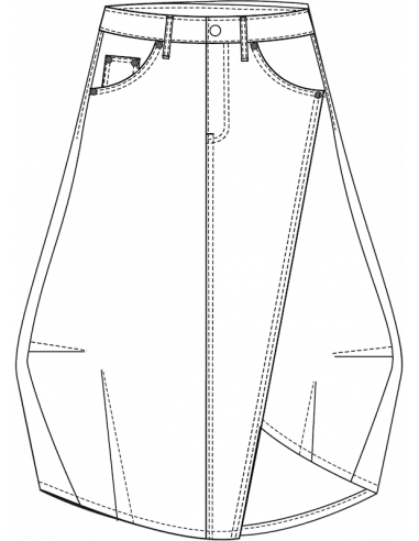 NOEN Denim-Skjørt 85758