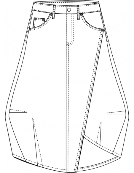 NOEN Denim-Skjørt 85758