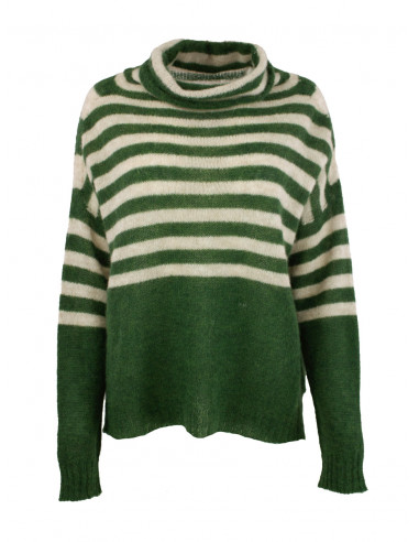 BOHÉME Genser Krage Stripet B13114