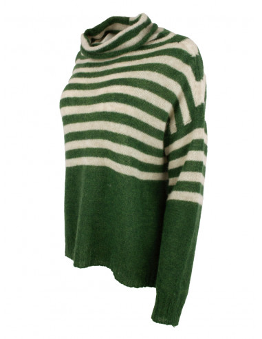 BOHÉME Genser Krage Stripet B13114