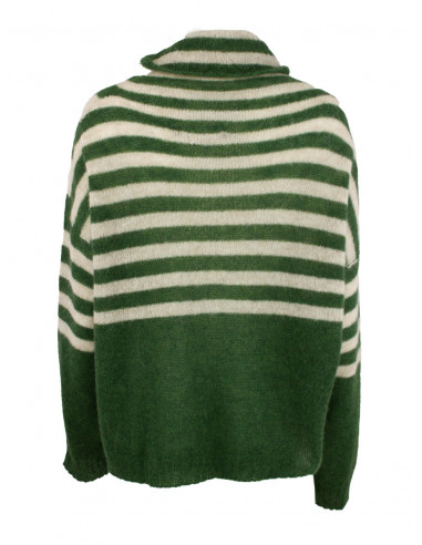 BOHÉME Genser Krage Stripet B13114