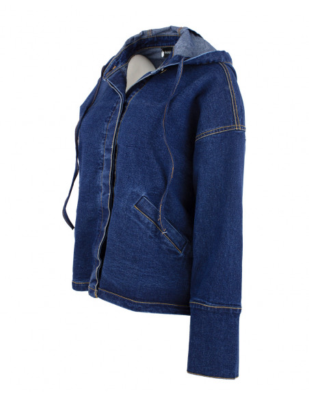 BOHÉME Jacket Hood Denim B13074