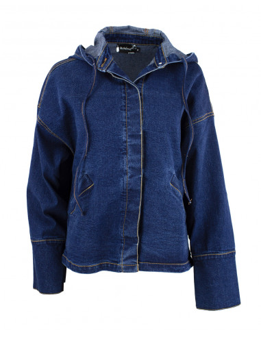 BOHÉME Jacket Hood Denim B13074