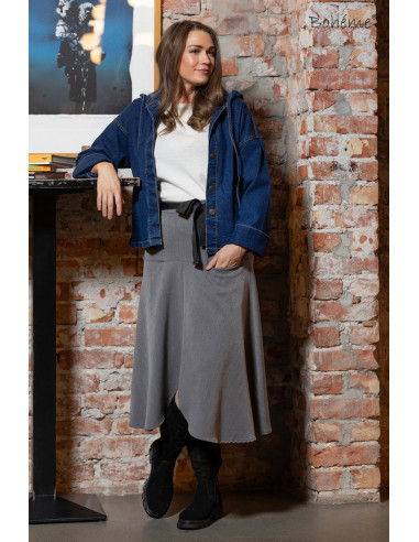 BOHÉME Jacket Hood Denim B13074