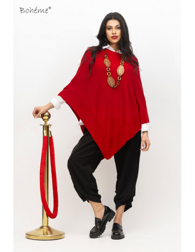 BOHÉME Poncho Round Neck B12821