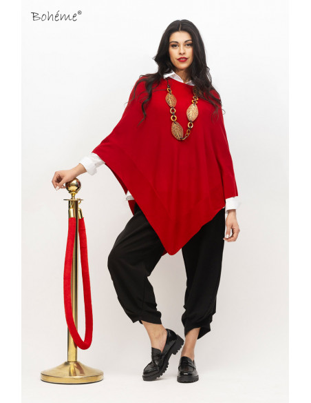 BOHÉME Poncho Round Neck B12821