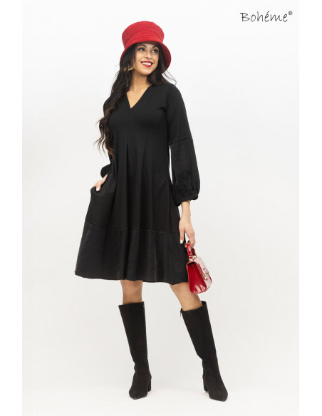 BOHÉME Kjole 3/4 A-linje punta mix B13150