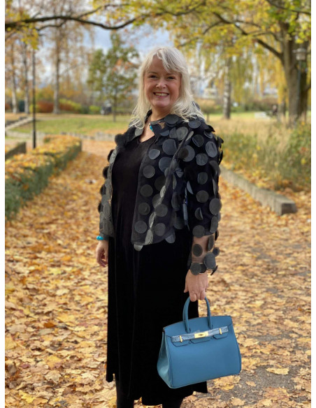 BOHÉME Kjole Lang A-linje velour B13139