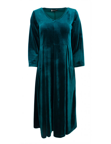 BOHÉME Kjole Lang A-linje velour B13139