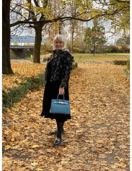 BOHÉME Kjole Lang A-linje velour B13139