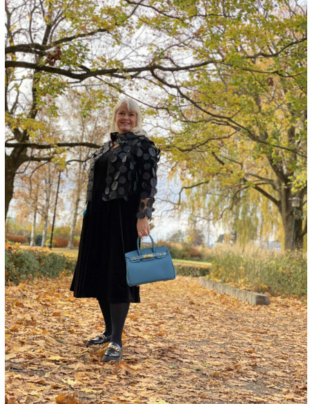 BOHÉME Kjole Lang A-linje velour B13139