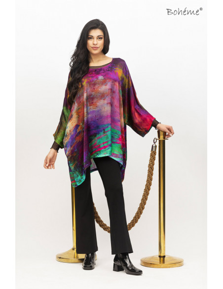 BOHÉME Topp Oversize Sateng B13133