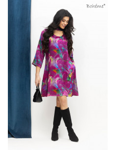 BOHÉME Kjole Trykk Sateng B13141