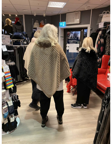 MARC LAUGE Cut Poncho Fur M3050