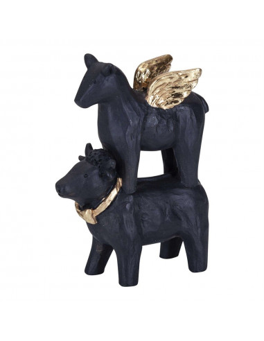 Ku og hest med vinger H 9.5cm