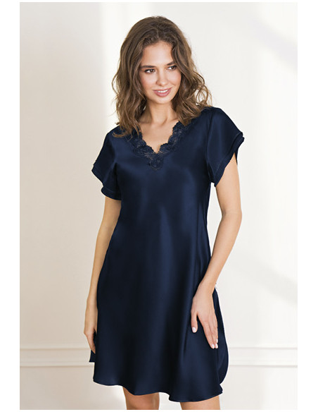 Wiki Ren silke Nattkjole med liten erme 27-80778