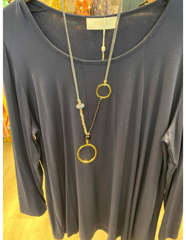 Smykke med ring og perler B23011