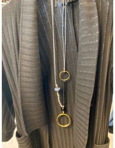 Smykke med ring og perler B23011