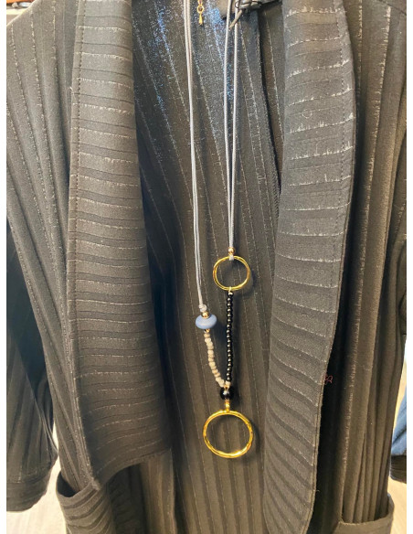 Smykke med ring og perler B23011