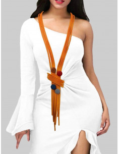 Oransje smykke i gummi