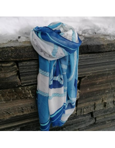 DiZ Skjerf med anker E-02211 2