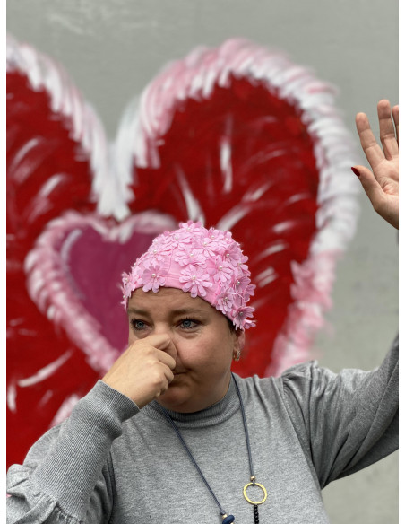 BIBBA BADEHETTE Med Blomster 66