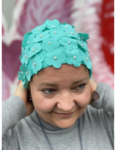 BIBBA BADEHETTE Med Blomster 66