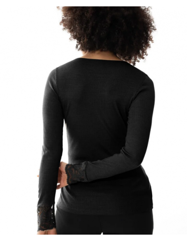 MEY T-SHIRT Long Sleeve Ull/Silke 66015