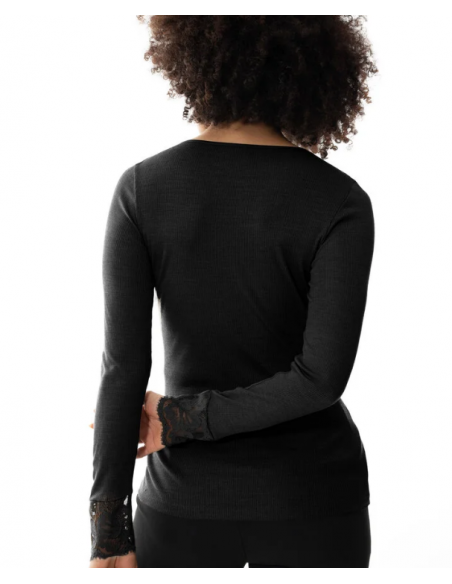 MEY T-SHIRT Long Sleeve Ull/Silke 66015