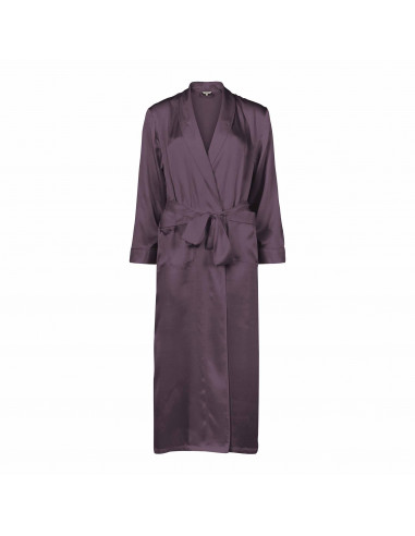 LADY AVENUE Pure Silk Long Robe 25-80445