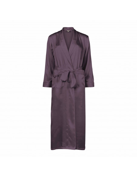 LADY AVENUE Pure Silk Long Robe 25-80445