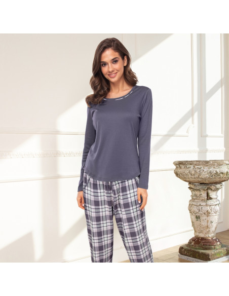 LADY AVENUE Bomull Flanell Pyjamas 83-1286