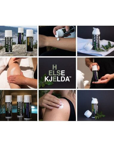 HELSEKJELDA Magnesium Krem Ingefær 100ml
