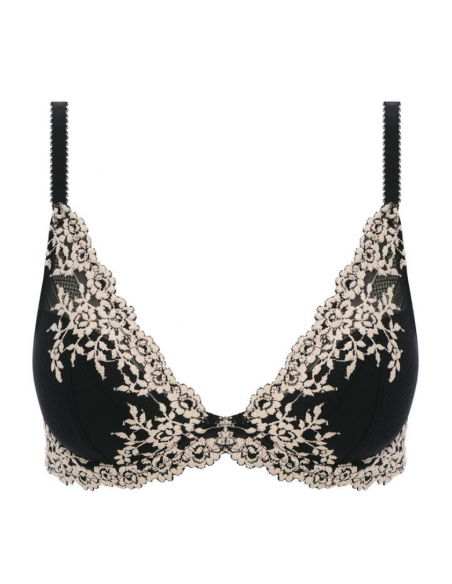 WACOAL Embrace Lace Plunge Underwire Bra WA853291BLK