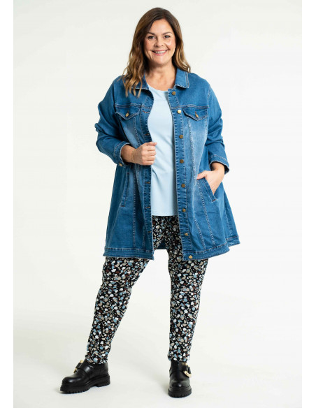 GOZZIP AMELA Long Denim Jacket G234039