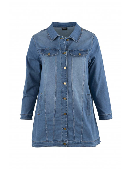 GOZZIP AMELA Long Denim Jacket G234039