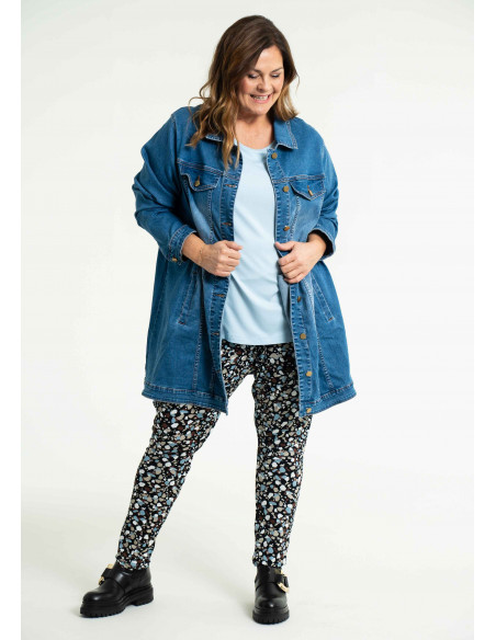 GOZZIP AMELA Long Denim Jacket G234039