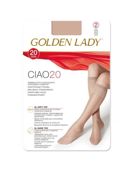 Golden Lady Knestrømper 20den