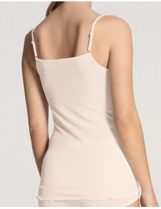 Calida 10435 Spagetti Top ull/silke 2