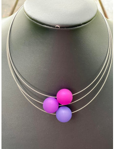 MARIE Smykker Anna kjede 3 perler 2