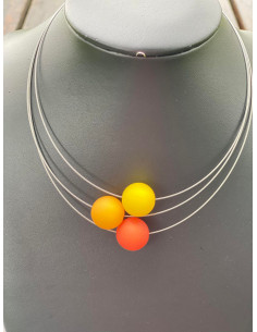 MARIE Smykker Anna kjede 3 perler 2