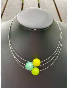 MARIE Smykker Anna kjede 3 perler 2